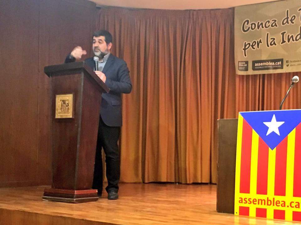 Jordi Sànchez, a l'auditori Carulla-Font. (Foto: Jordi Saumell)