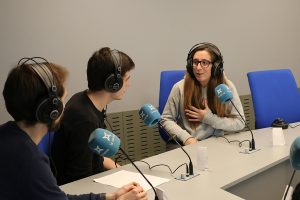 El dia Mundial de la Ràdio a l'Espluga FM Ràdio. (Foto: Antoni Sabaté)