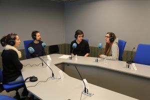 El dia Mundial de la Ràdio a l'Espluga FM Ràdio. (Foto: Antoni Sabaté)