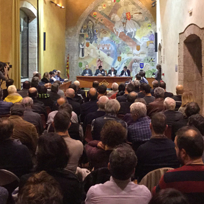 L'acte de nomenament de Francesc Benet com a president del Consell Comarcal de la Conca de Barberà.