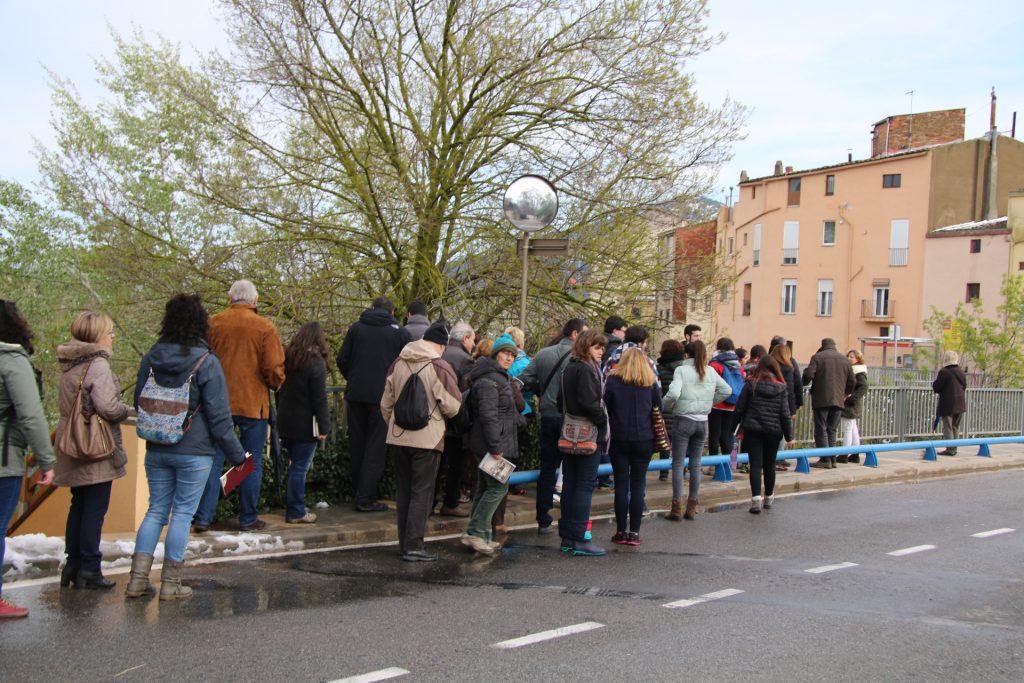 La Ruta de l'Escanyapobres, al pont de la Font Baixa. (Foto: Gerard Bosch)