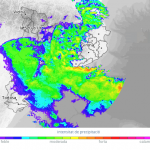 El radar meteorològic, aquesta mitjanit. (Meteo.cat)