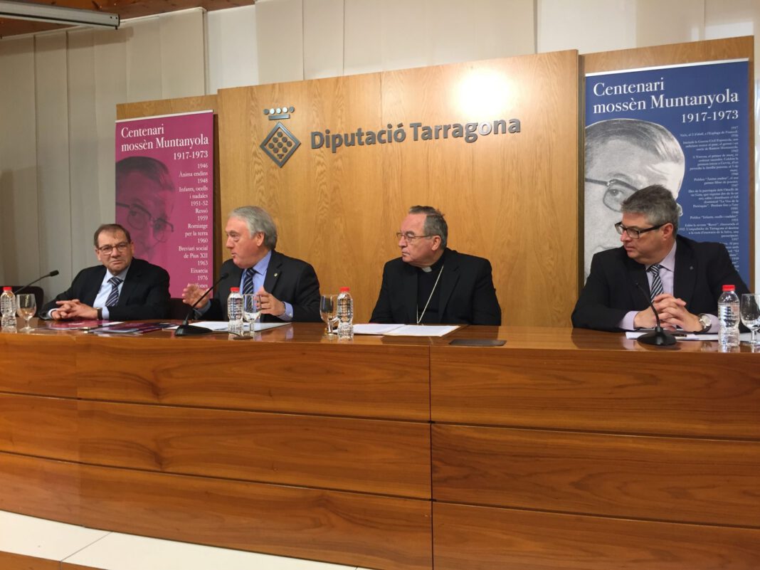 Acte de presentació del Centenari de Mn. Ramon Muntanyola a Tarragona. (Foto: Xavier Lozano)