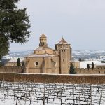 El monestir de Poblet, nevat. (Foto: Ferran Lozano)