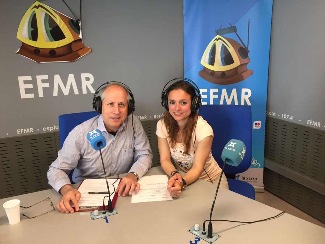 Antoni Sabaté i Jèssica Estadella al programa Passeig Musical de l'Espluga FM Ràdio