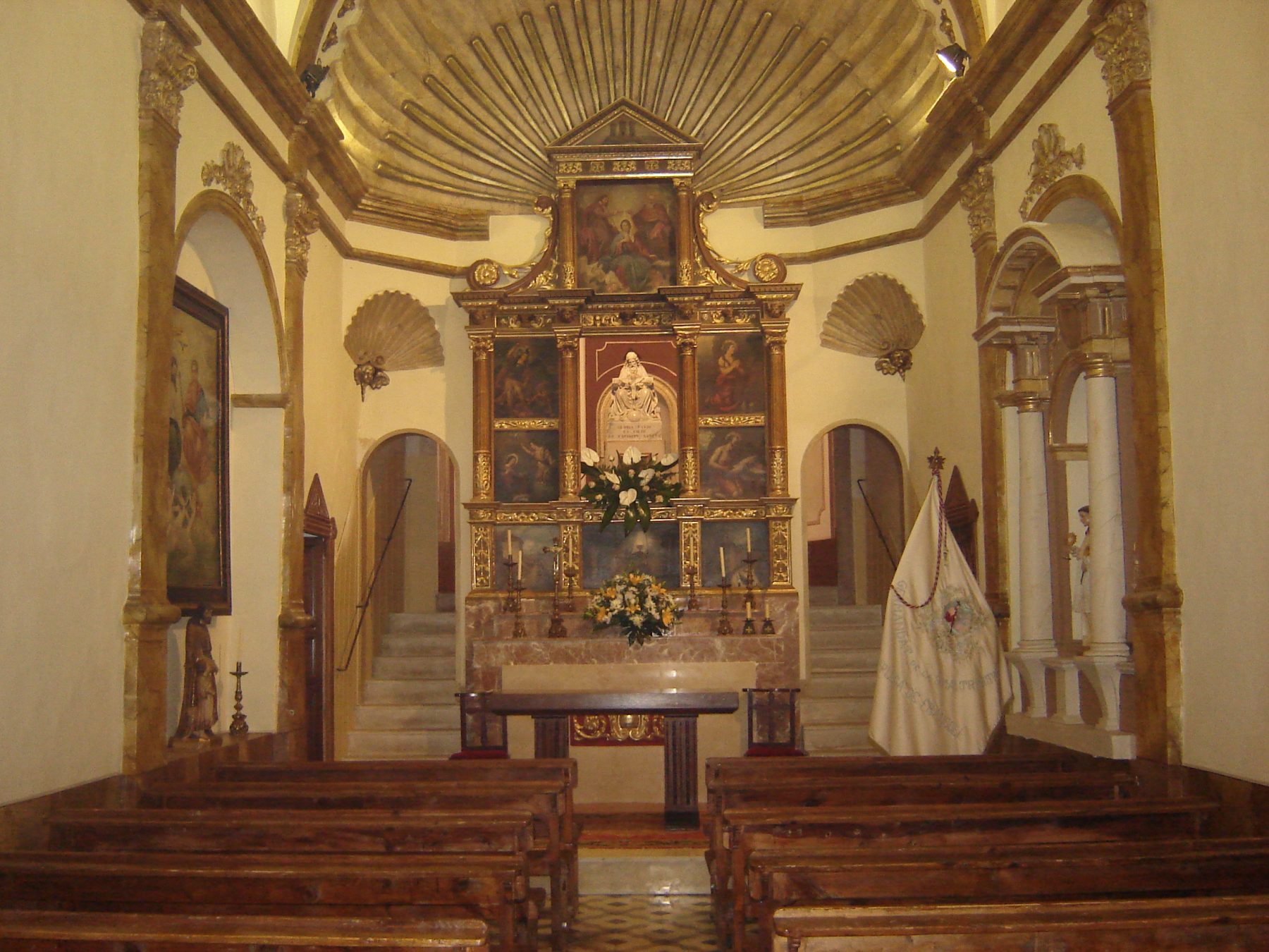 L'interior de l'Ermita de la Santíssima Trinitat. (Foto: Xavier Lozano)