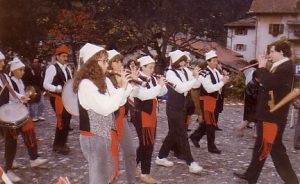 El 1992, en una de les primeres actuacions a Splügen (Foto: Cedida)