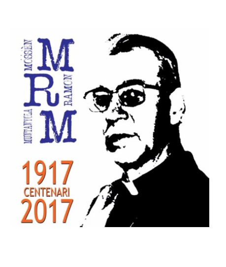 Logotip del centenari de Mn. Ramon Muntanyola