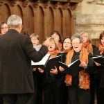 Concert de cloenda de l’Any Muntanyola a Poblet a càrrec de l’Schola Cantorum de la Selva del Camp. (Foto: Xavier Lozano)