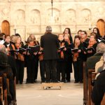 Concert de cloenda de l’Any Muntanyola a Poblet a càrrec de l’Schola Cantorum de la Selva del Camp. (Foto: Xavier Lozano)