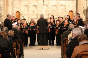 Concert de cloenda de l'Any Muntanyola a Poblet a càrrec de l'Schola Cantorum de la Selva del Camp. (Foto: Xavier Lozano)