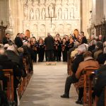 Concert de cloenda de l’Any Muntanyola a Poblet a càrrec de l’Schola Cantorum de la Selva del Camp. (Foto: Xavier Lozano)