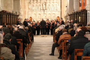 Concert de cloenda de l'Any Muntanyola a Poblet a càrrec de l'Schola Cantorum de la Selva del Camp. (Foto: Xavier Lozano)