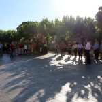 Moment de la inauguració de la nova plaça de Sant Isidre. (Foto: Xavier Lozano)