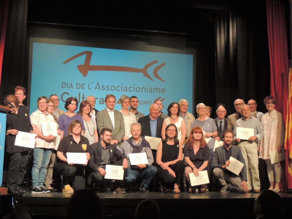 La trentena d'entitats catalanes reconegudes per la Generalitat aquest 2018. (Foto: Joan Lorenzo)