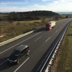 L’autopista Ap-2 al seu pas per l’Espluga, aquest divendres (Foto: Xavier Lozano)