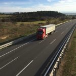 L’autopista Ap-2 al seu pas per l’Espluga, aquest divendres (Foto: Xavier Lozano)